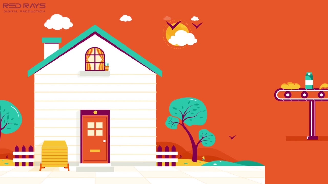 Goodmart 2D explainer animation video by red rays 3d digital