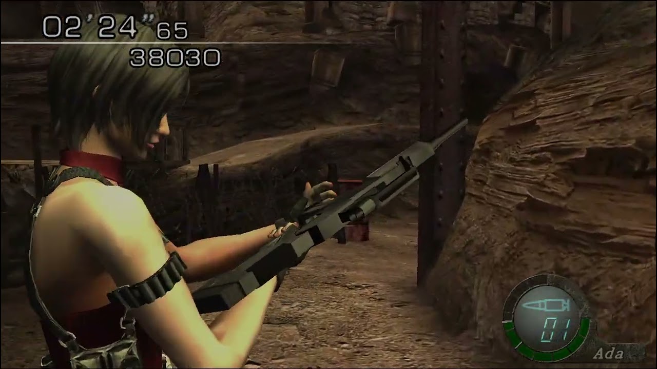 Jugando RE4 mercenarios 5 estrellas con Ada Wong en la isla