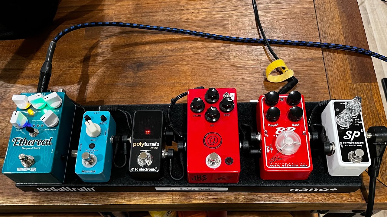 Mini Pedalboard: Xotic, JHS, Wampler, Mooer, and TC Pedals