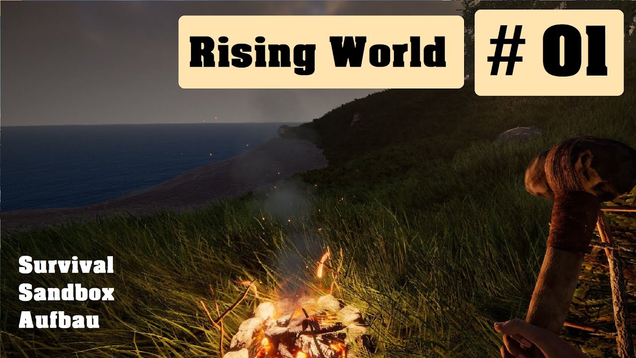 Lets play Rising World, Folge 1: Überleben in der Wildnis (deutsch)