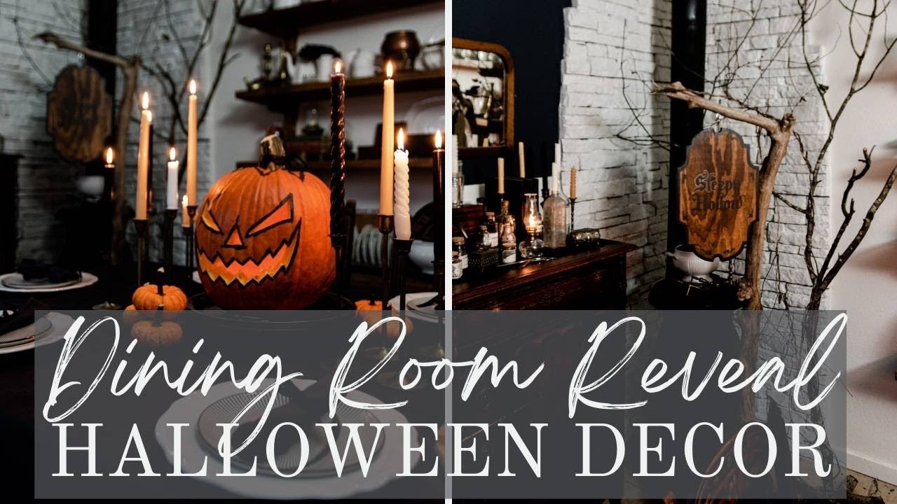Sleepy Hollow Halloween Decor | Dining Room Halloween Decorations