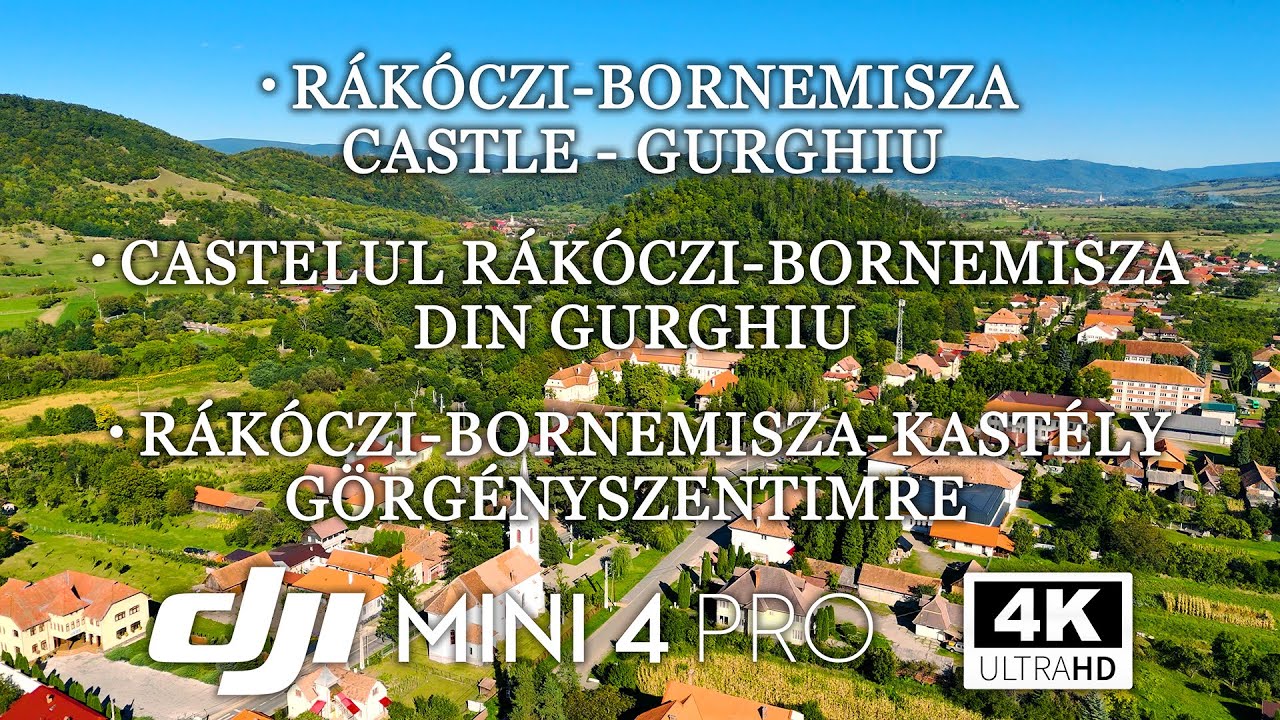 Rákóczi-Bornemisza Castle - Gurghiu - Castelul Rákóczi-Bornemisza din Gurghiu - 4K - DJI MINI 4 PRO