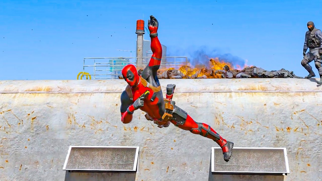 GTA 5  Deadpool Crazy Fails & Funny Moments | Euphoria Physics Ragdoll Compilation Pt 17