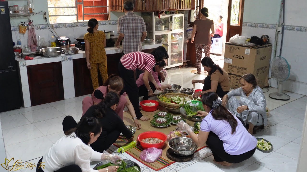 NẤU NHIỀU MÓN NGON ĐÃI KHÁCH Trong Đám Giỗ Ông Nội • Toàn Miền Tây 519
