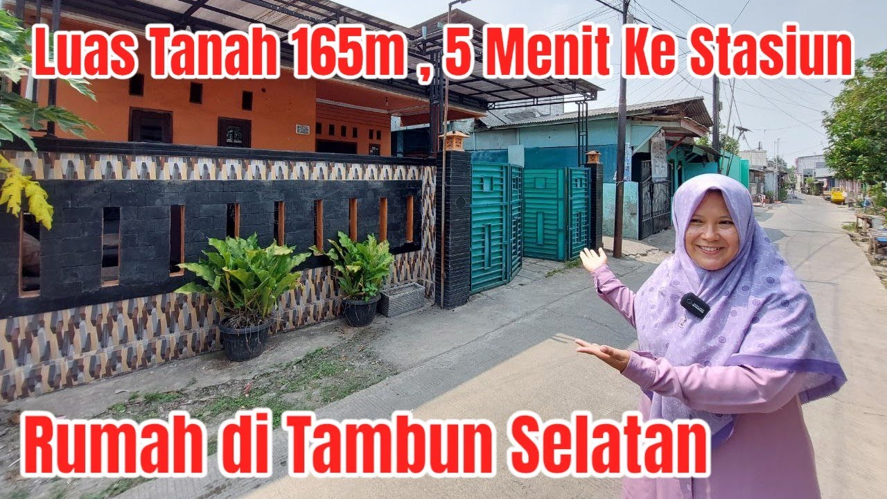Dijual MURAH Rumah Kampung Luas 165m, 5 Menit Menuju Stasiun Tambun