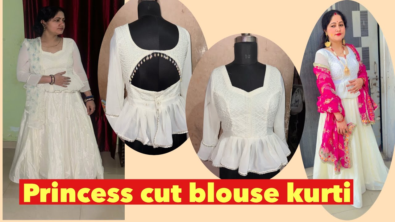 Jb itna aasan ho princess cut blouse banana to fr boutique pe Q jana/Step by step princess cut kurti