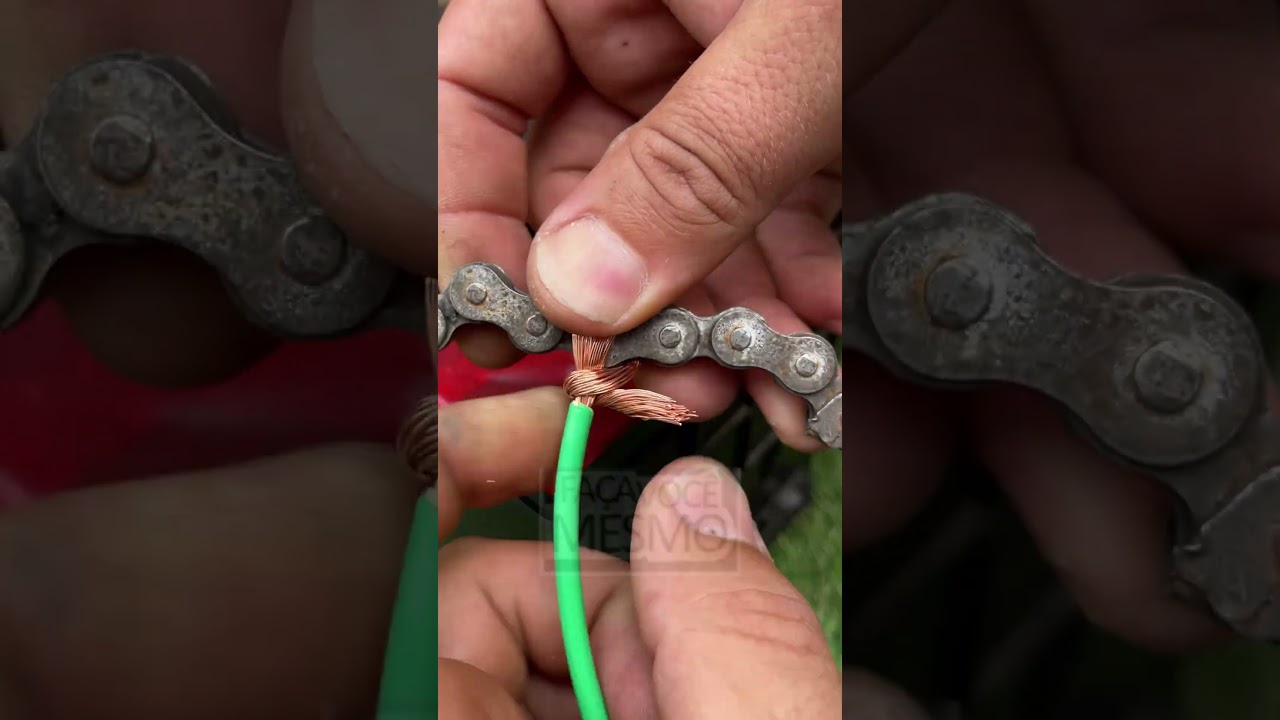 Improvised connector for your battery.  #TexasHandyman #BatteryHack #SmartSolution