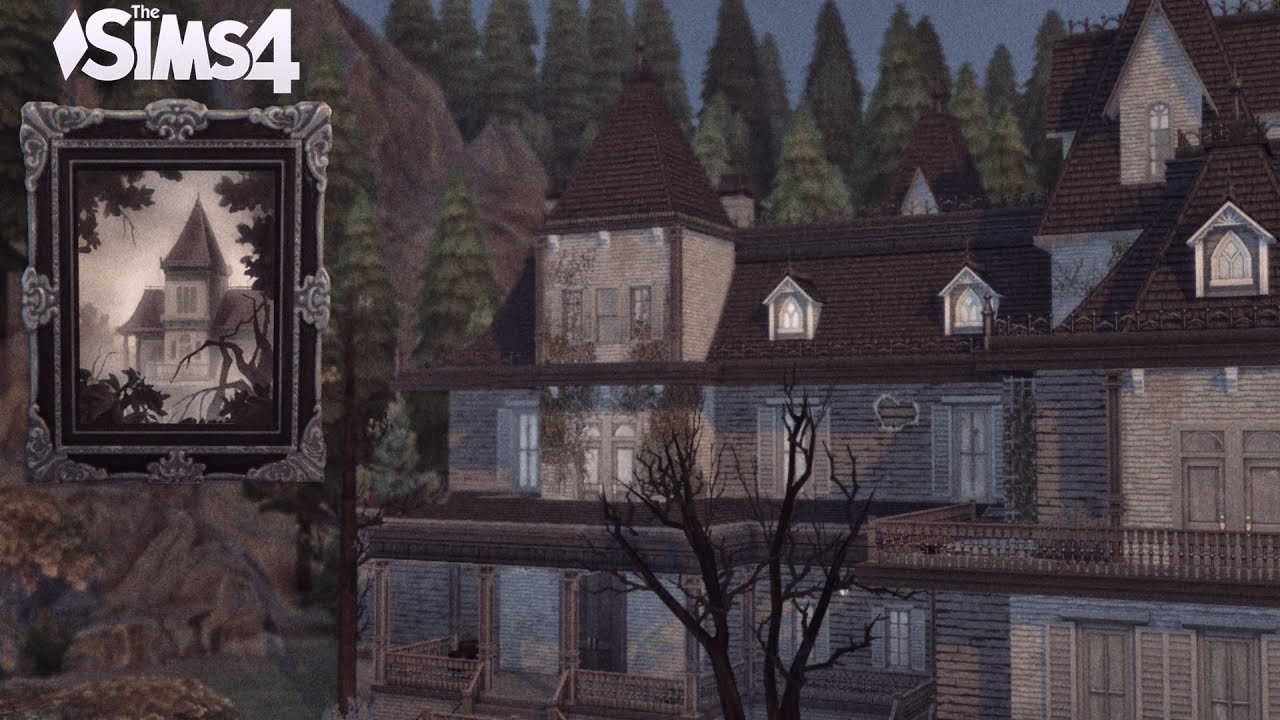 👻 Haunted Painting House | 🎁 Big Halloween GIVEAWAY! | the Sims 4 | Stop Motion