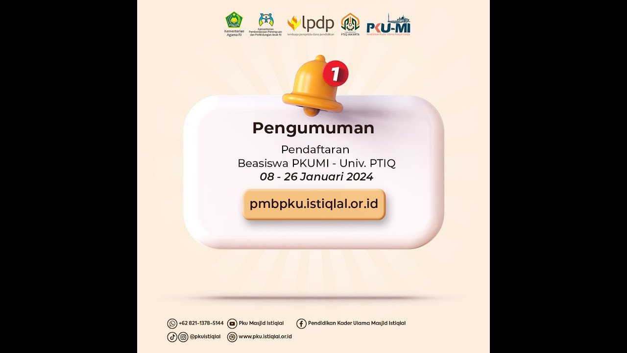 Kuliah Disini aja ... || PodCast Istiqlal PKU-MI - Pendidikan Kader Ulama || Masjid Istiqlal 2024