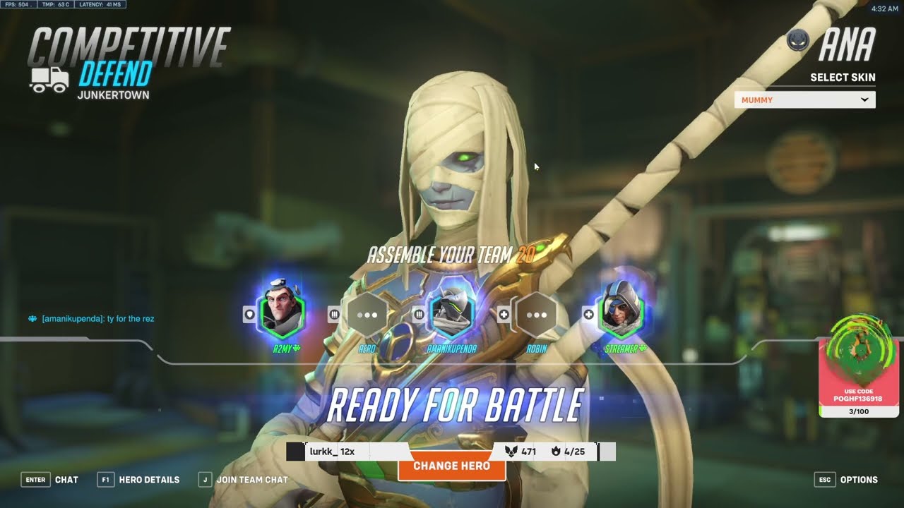 20K Heals! Gale Ana Overwatch 2 Season 10 Top 500 Gameplay