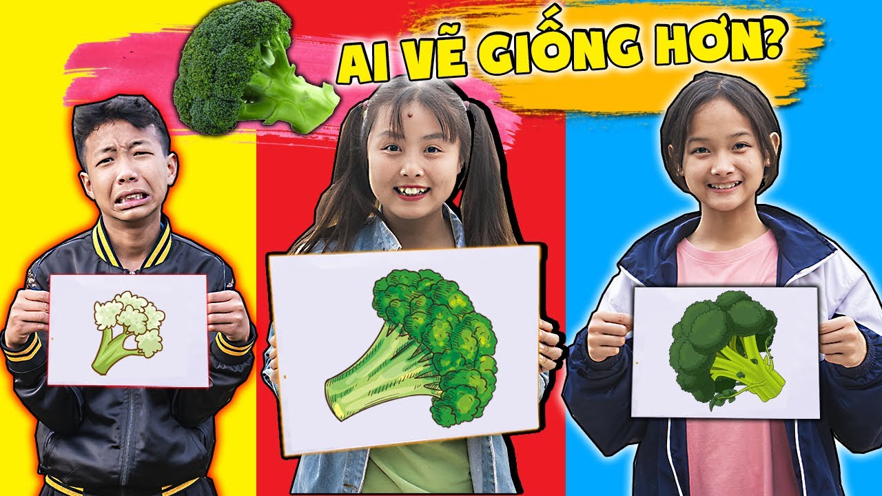 Thử Thách Vẽ Giống Nhất Ăn Vật Mẫu - Ai Vẽ Đẹp Hơn? ❤ KN CHENO Chị Hằng