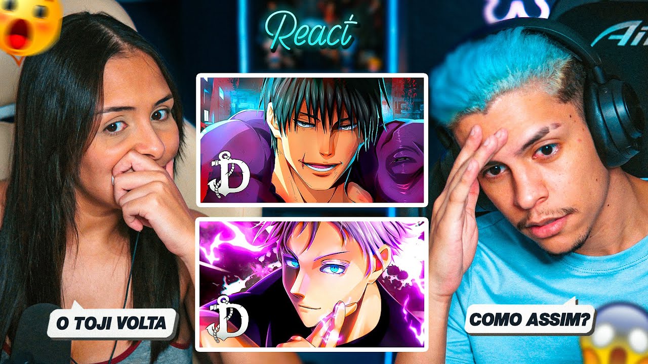 2 EM 1: DAARUI - Sem Energia (Fushiguro Toji) + O Infinito (Satoru Gojo) | [React em Casal] 🔥
