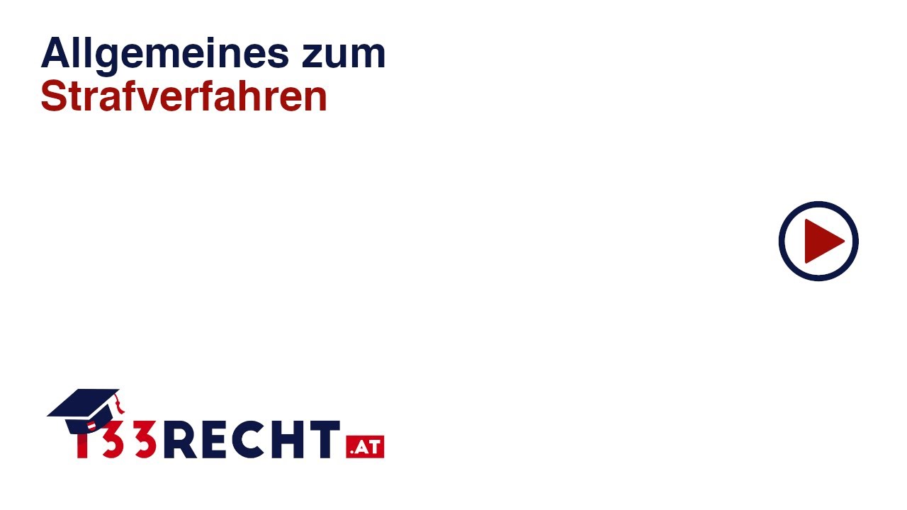 Allgemeines zum Strafverfahren (StPO) | 133