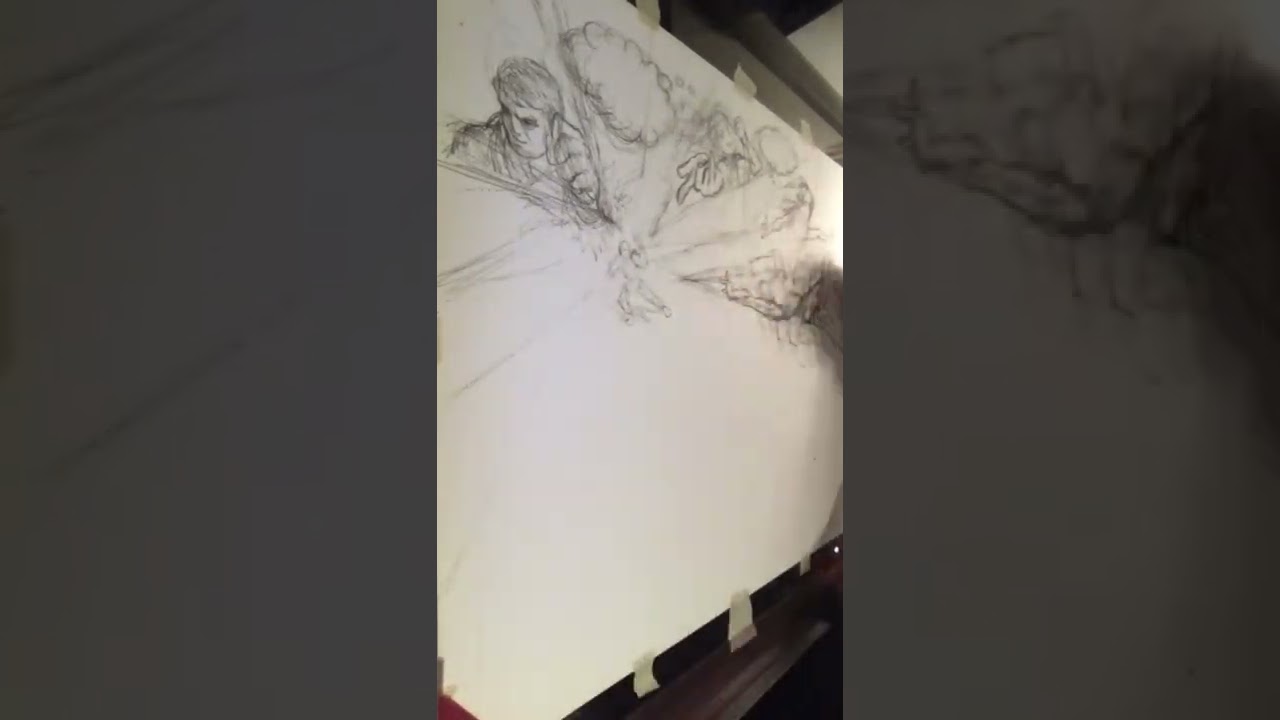 Charcoal art for pages 102-103