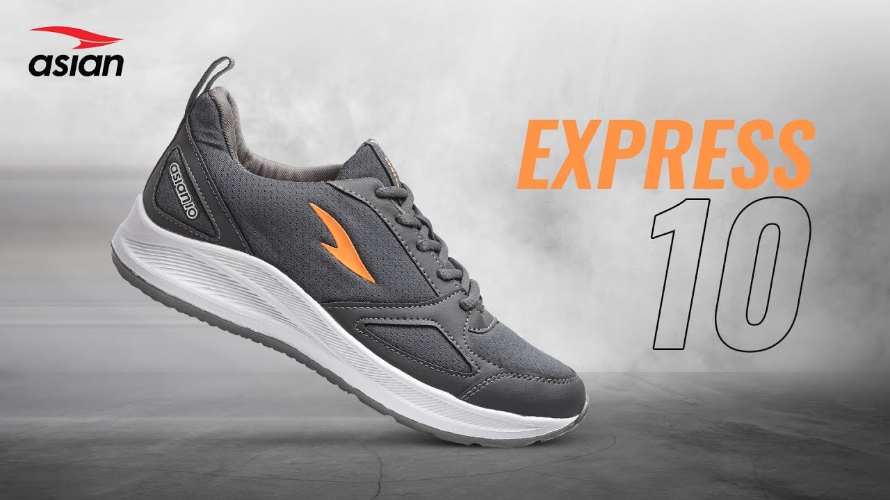 Asian Express-10 Running Shoes | Mesh Upper for Breathability | Soft Cushion Technology for Comfort