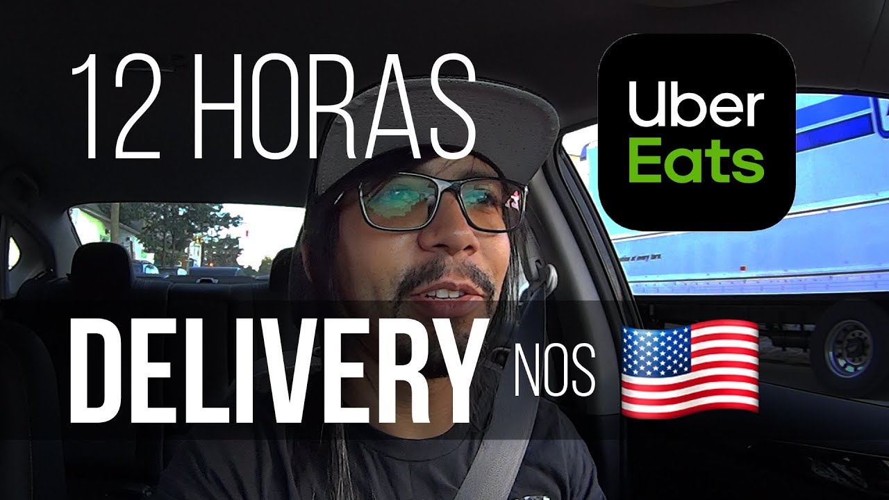 12 HORAS no UBER EATS dos Estados Unidos! - Neru Meira USA