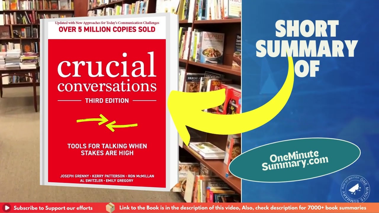 Summary of Crucial Conversations by Kerry Patterson and Joseph Grenny | One Minute&nbsp;Summary