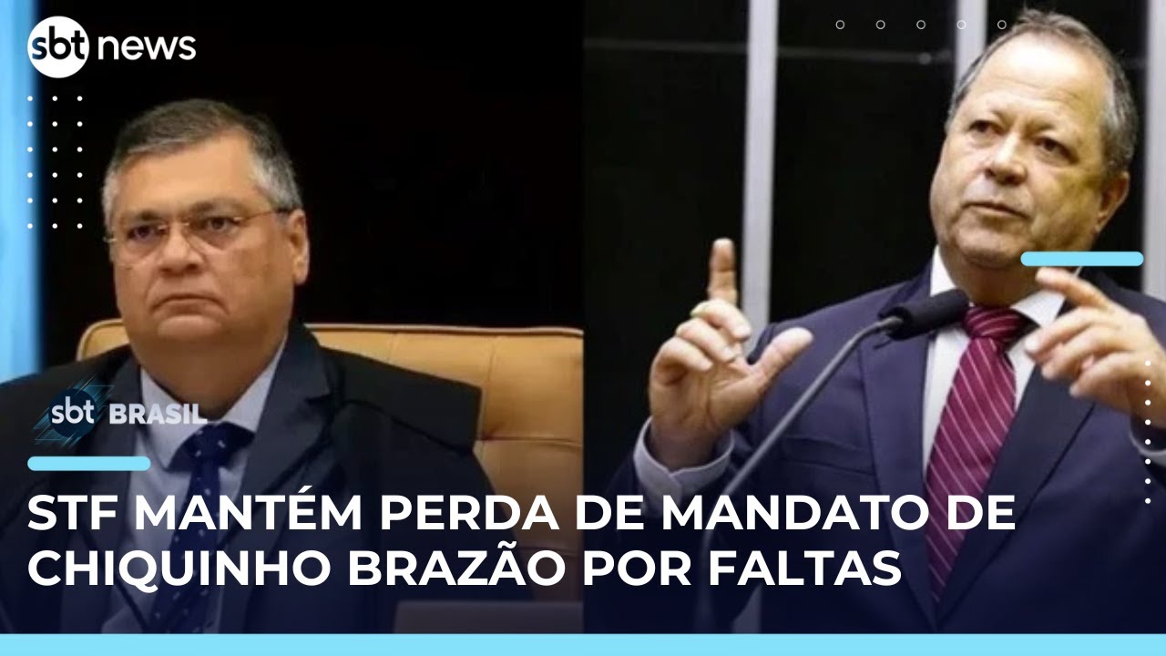 STF mant&eacute;m perda de mandato de Chiquinho Braz&atilde;o por faltas n&atilde;o justificadas | #SBTBrasil