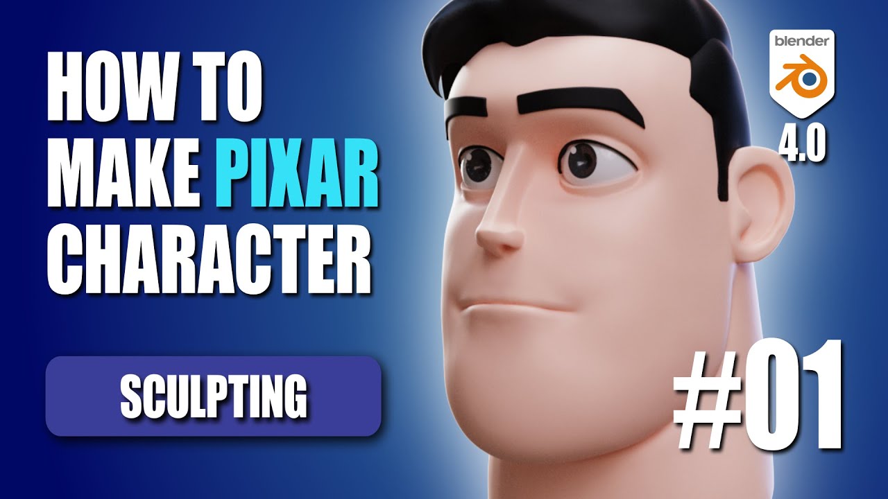 HOW TO make PIXAR character in BLENDER