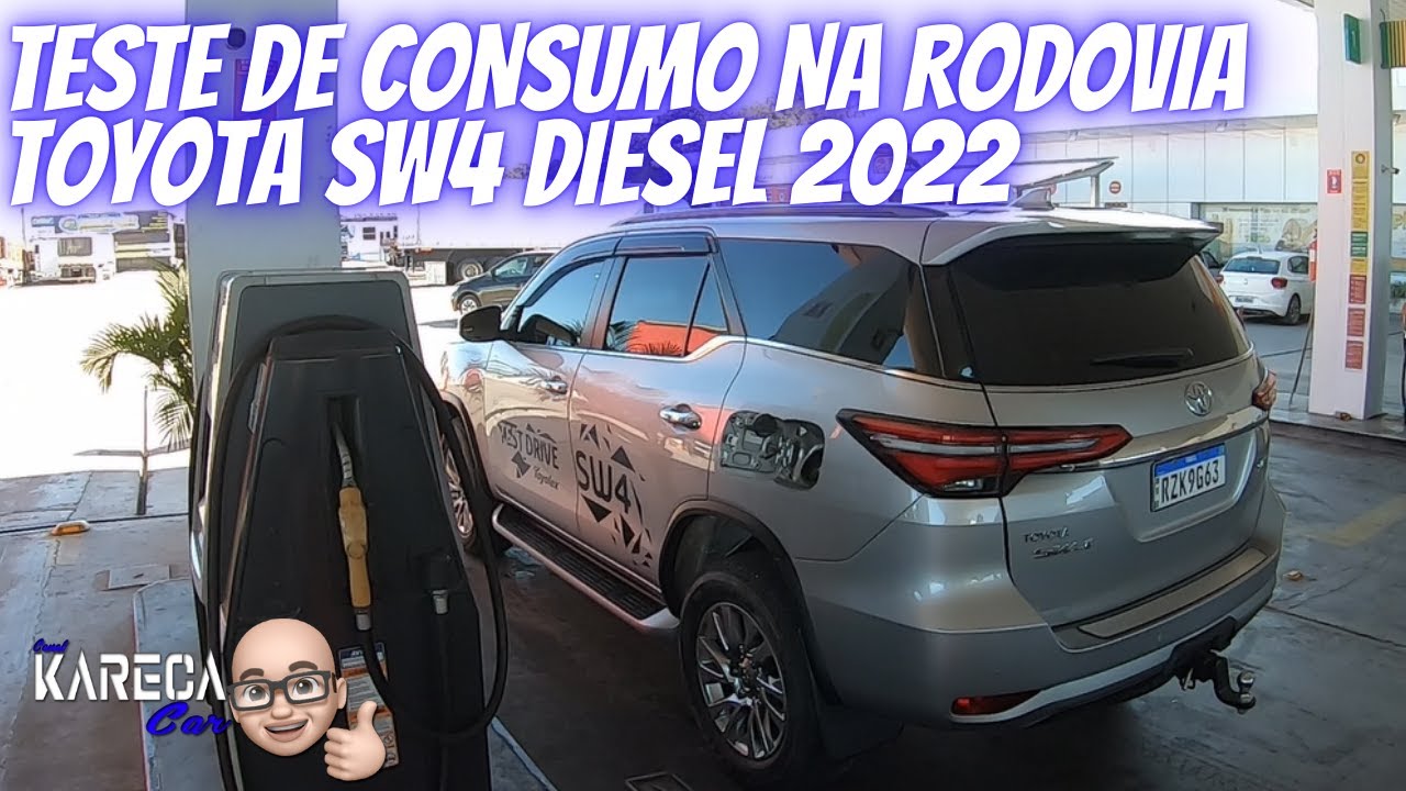 CONSUMO TOYOTA SW4 SRX DIESEL NA RODOVIA! #diesel #consumo #testedeconsumo #sw4 #toyota #turbo