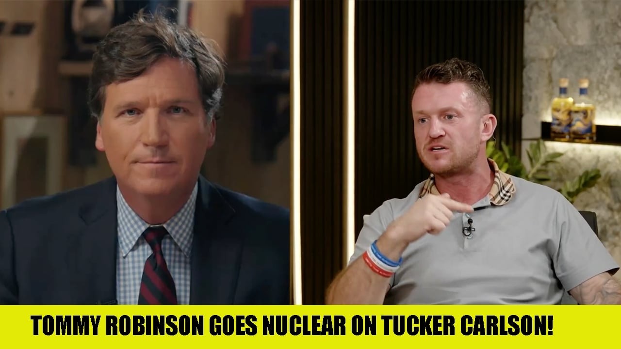 Tommy Robinson KRYTYKUJE Tuckera Carlsona za wybielanie radykalnego islamu!