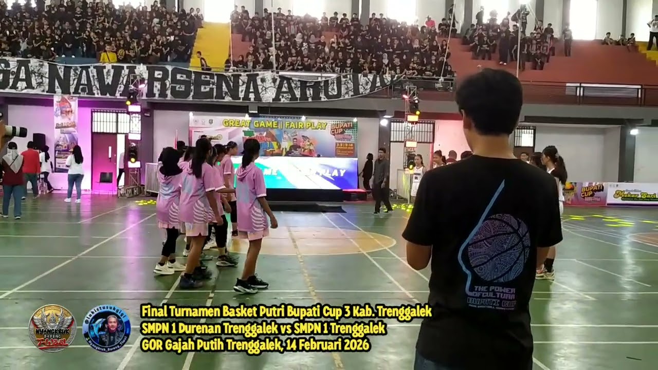 FINAL Turnamen Basket Bupati Cup 3 Trenggalek. SMPN 1 Durenan Trenggalek vs SMPN 1 Trenggalek (PI)