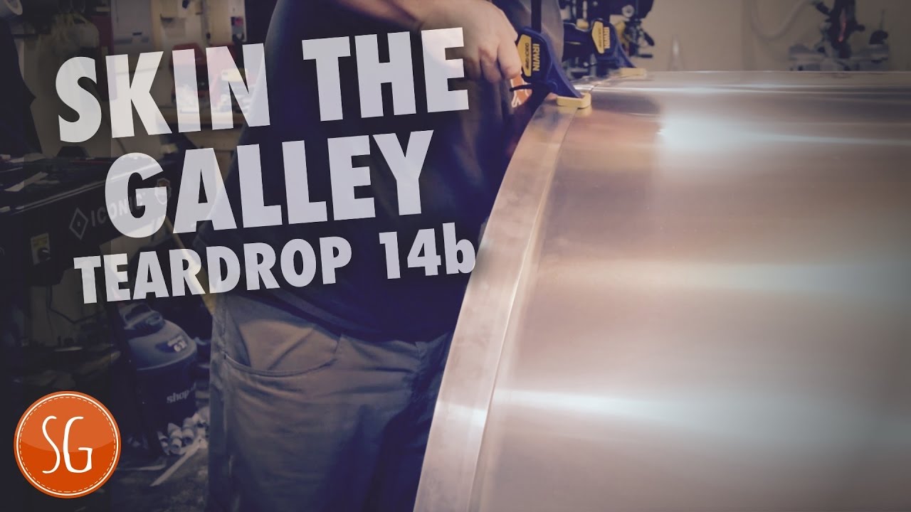 Skinning the galley | How to build a Teardrop Camper Trailer #14b