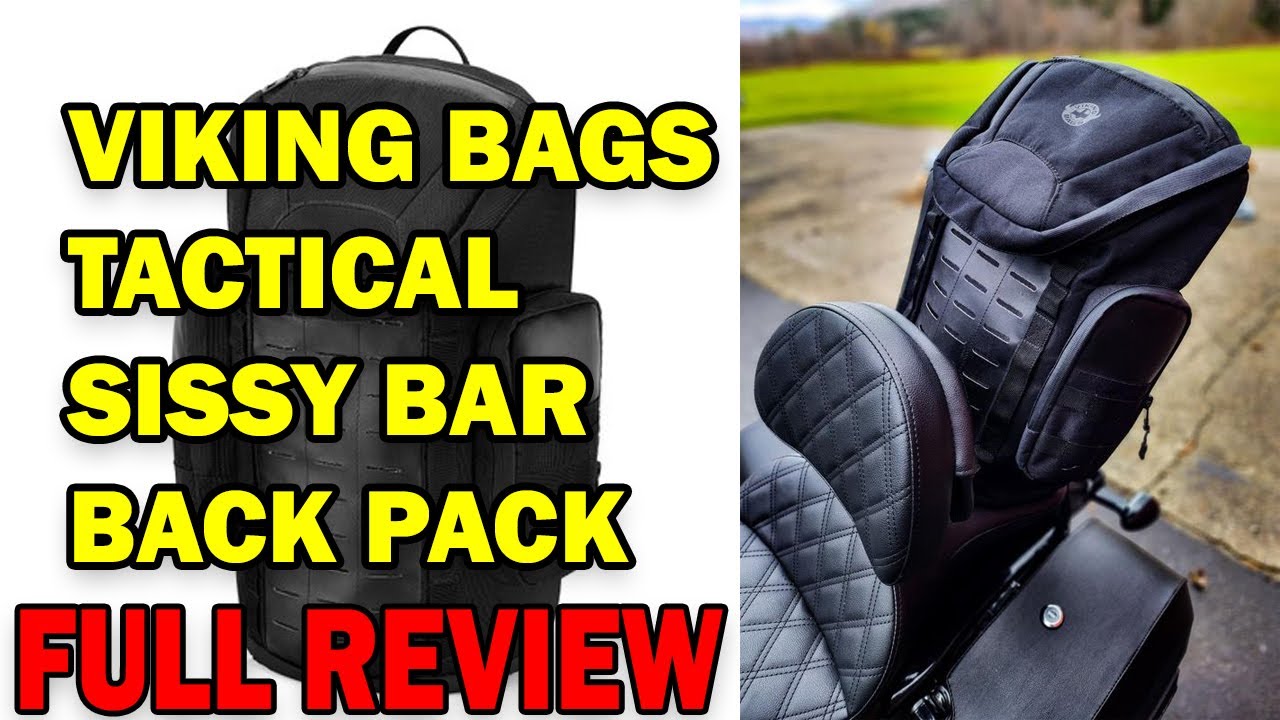 Viking Bags Tactical Sissy Bar Back Pack REVIEW Harley Night Train