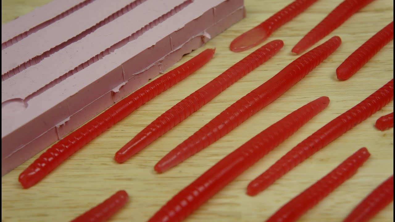 Making Simple Soft Plastic Worm, Fishing Lures