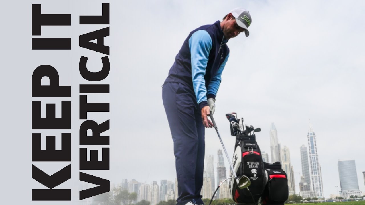 Pitch from a more vertical shaft angle for consistent strikes