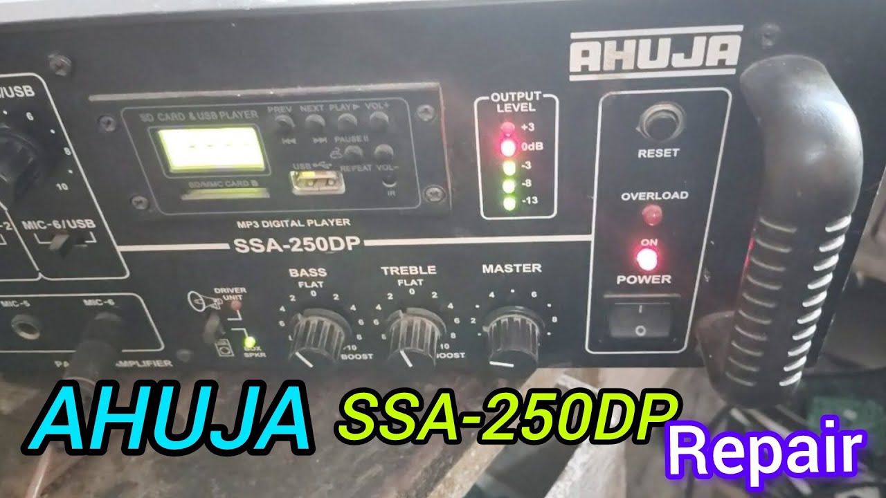 Ahuja 250W Amplifier Repair 