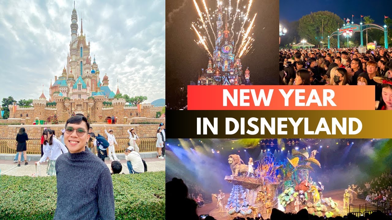FIRST TIME in Hong Kong DISNEYLAND | New Year Countdown