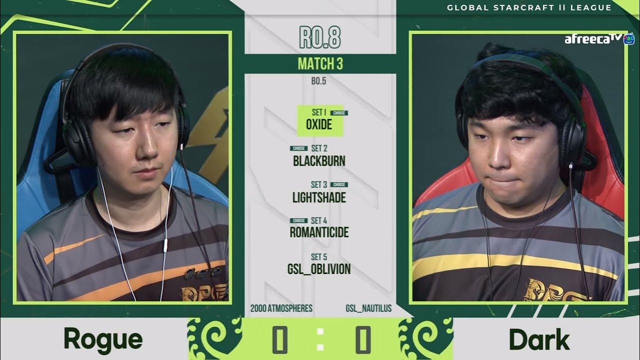 [2021 GSL S2] Ro.8 Day2 Match1 Rogue vs Dark