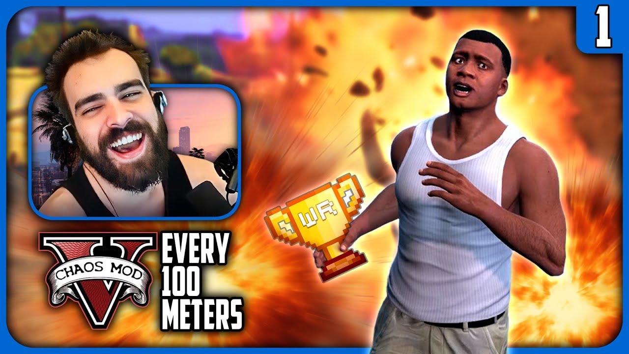 Getting a CHAOTIC World Record! - GTA V Chaos Crossing Every 150 & 100 Meters Mod (Part 1) - (VOD)