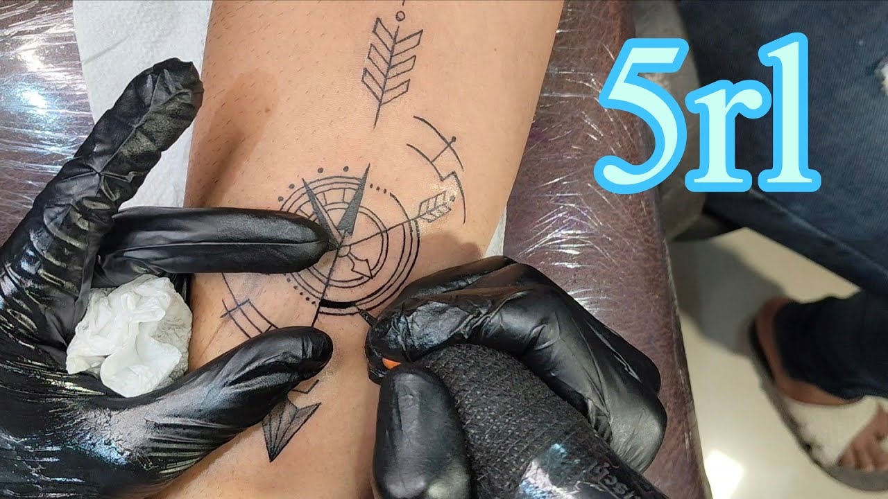 How To Make compass Tattoo #masterartltp #tattoo #video 