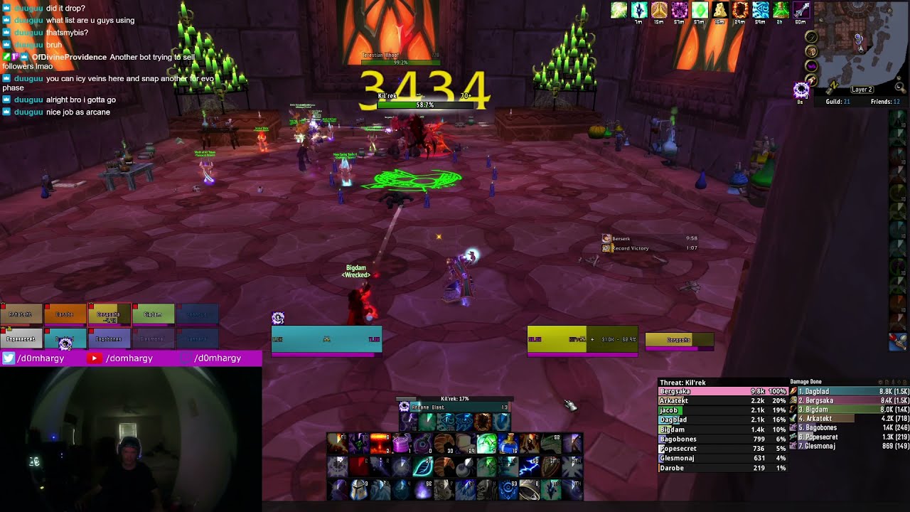 TBC Arcane Mage 3K DPS on illhoof // #1 horde clear time on benediction