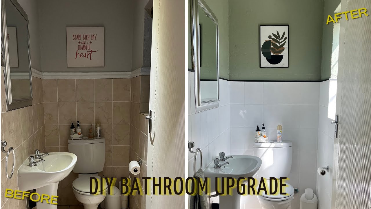 DIY Guest Bathroom transformation | South African YouTuber