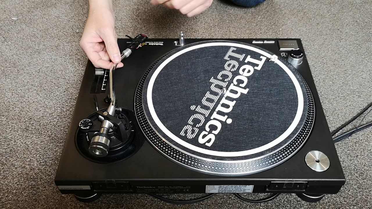 Technics 1210 MK2 tonearm and anti-skate function test