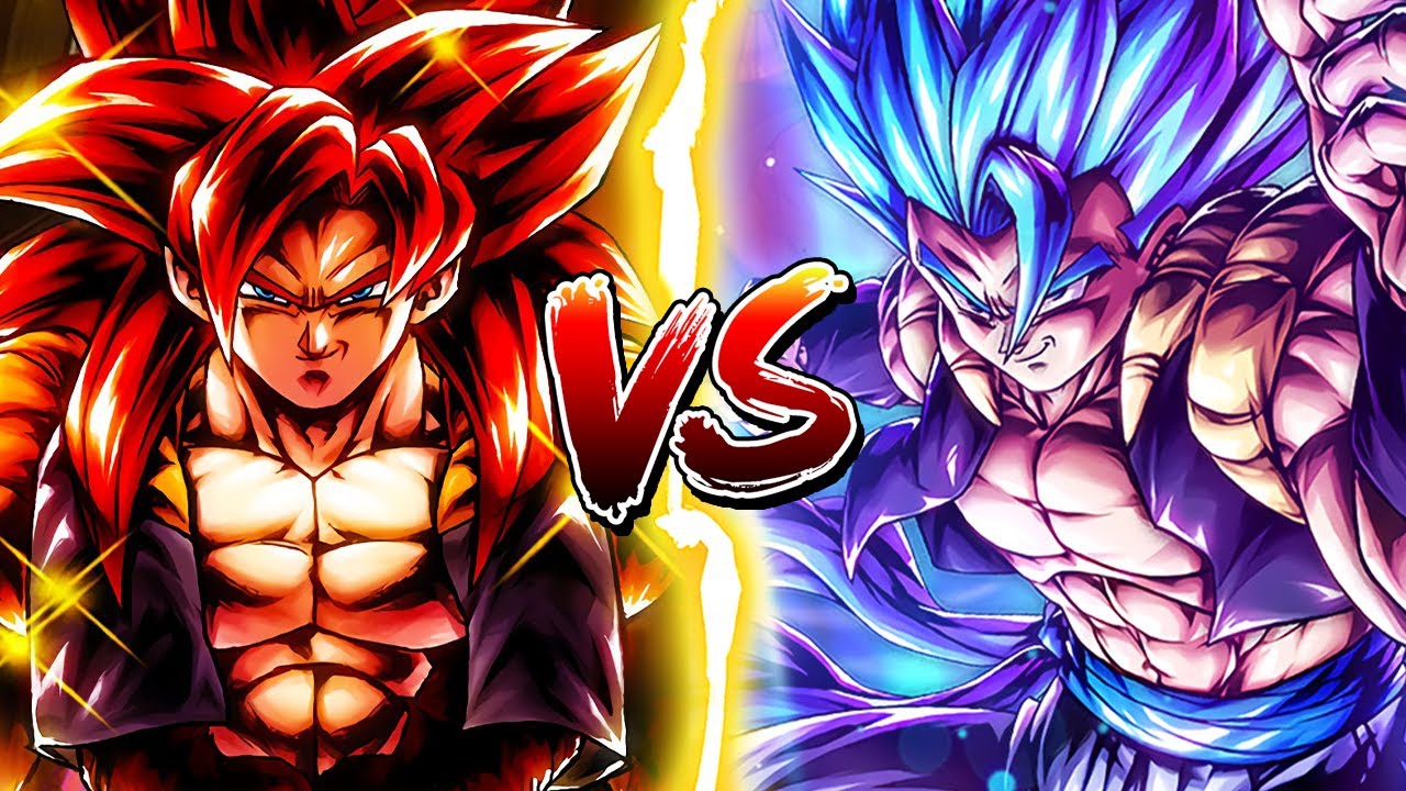 ZENKAI LF SSJ4 GOGETA VS ULTRA GOGETA BLUE! - Dragon Ball Legends