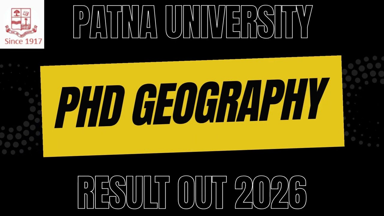Patna University Geography PHD Result Out#patnauniversity #educationnews #pat2026 #patna #viral #yt