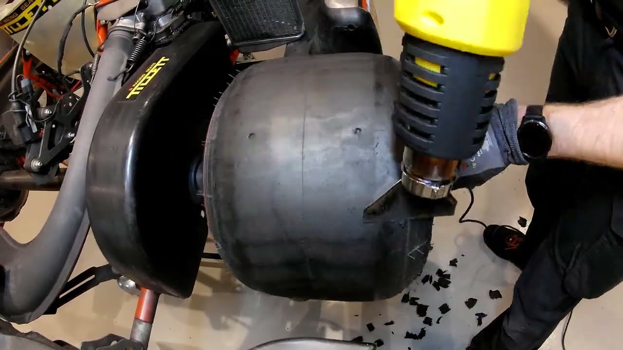 How to clean slick tire surface