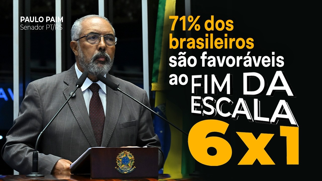 71% dos brasileiros são favoráveis ao fim da escala 6x1