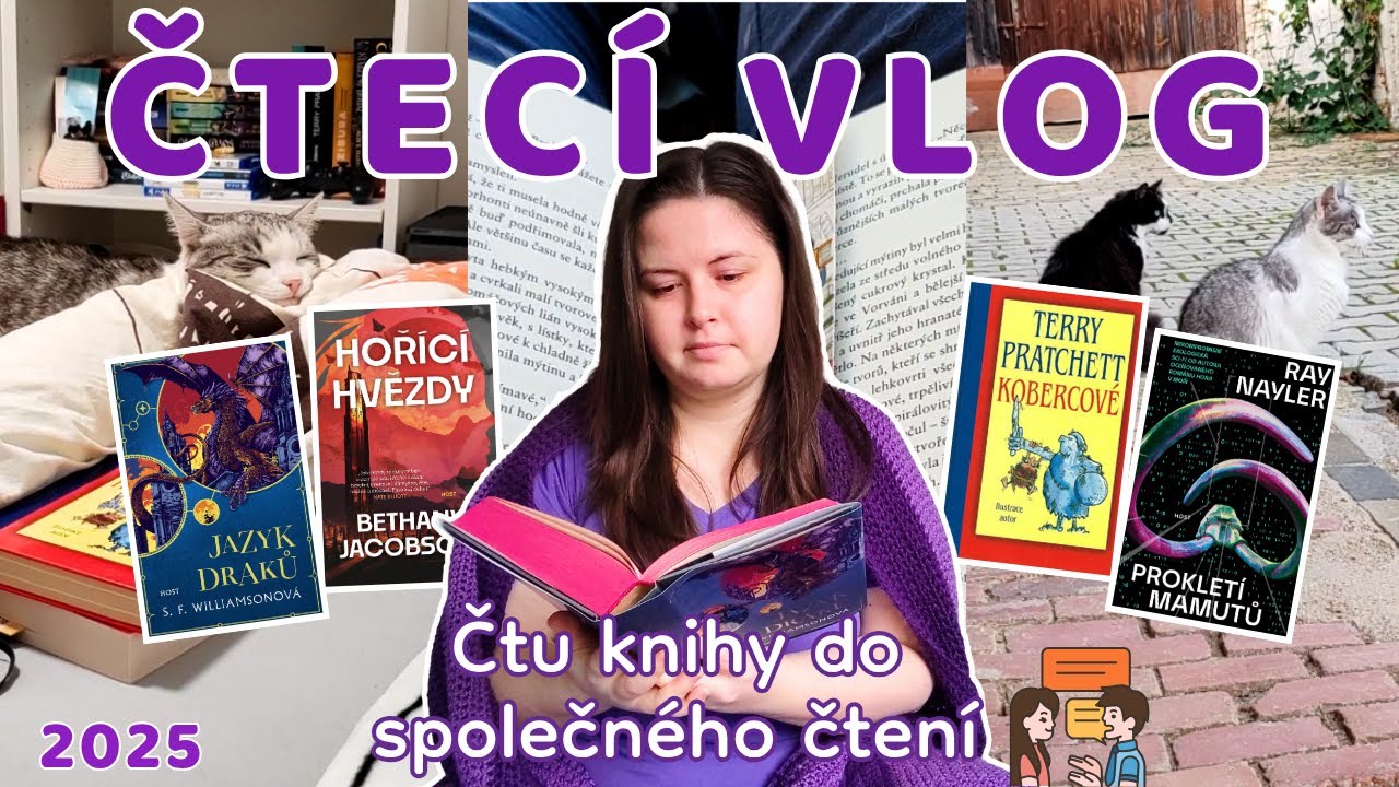 Přidala jsem se do několika společných čtení a takhle to dopadlo😃📚 ČTECÍ VLOG