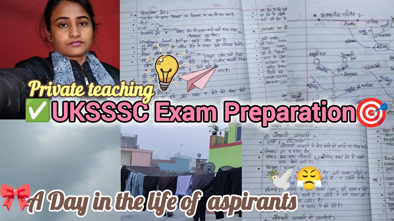🔥UKSSSC Exam Preparation | Village Study Vlog | Dream Government Job  + Private Teaching✅📚😤#uksssc 
