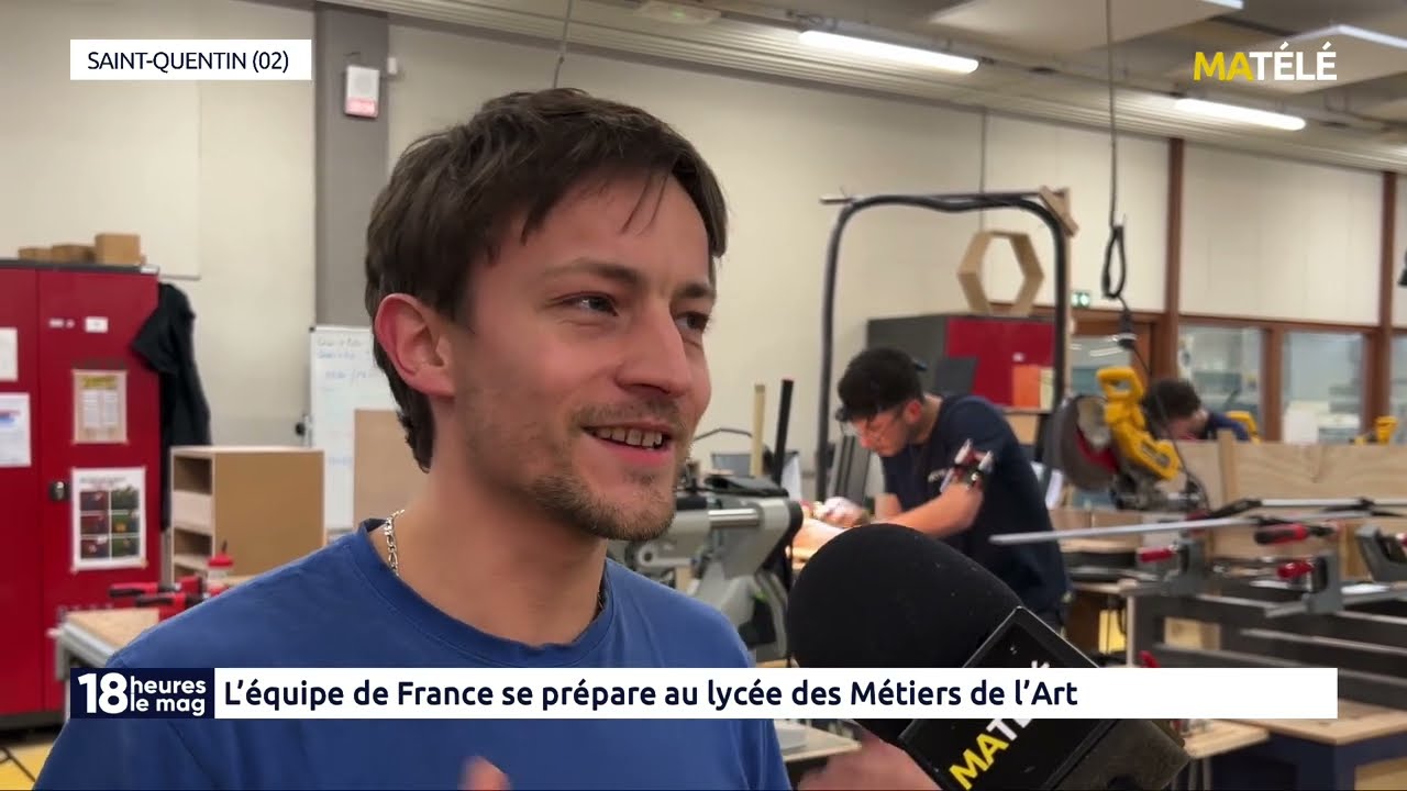 L'équipe de France d'ébénisterie se prépare au  lycée des Métiers d'Art
