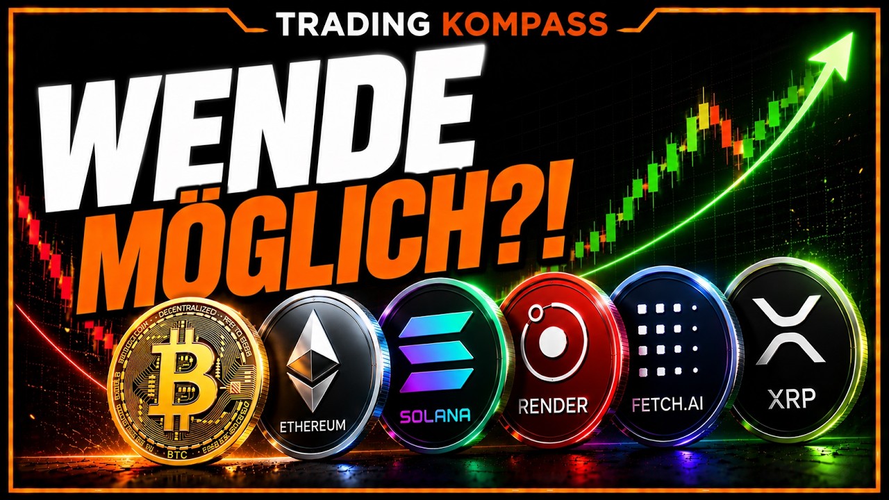 KRYPTO: Ist das Schlimmste vorbei? 👀 Bitcoin, Ethereum, Solana, XRP, Render, Fetch.ai Analyse
