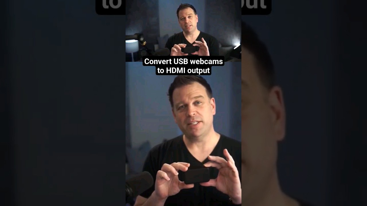 Convert USB webcams to HDMI for hardware video switchers #streaming #camera #microsoftteams