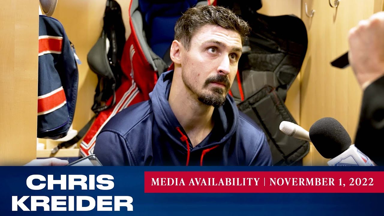 New York Rangers: Chris Kreider Postgame Media Availability | Nov. 1, 2022