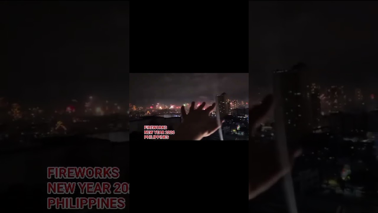 PHILIPPINES NEW YEAR JANUARY 1, 2026 FIRECRACKERS & FIREWORKS   🎶❤️♦️