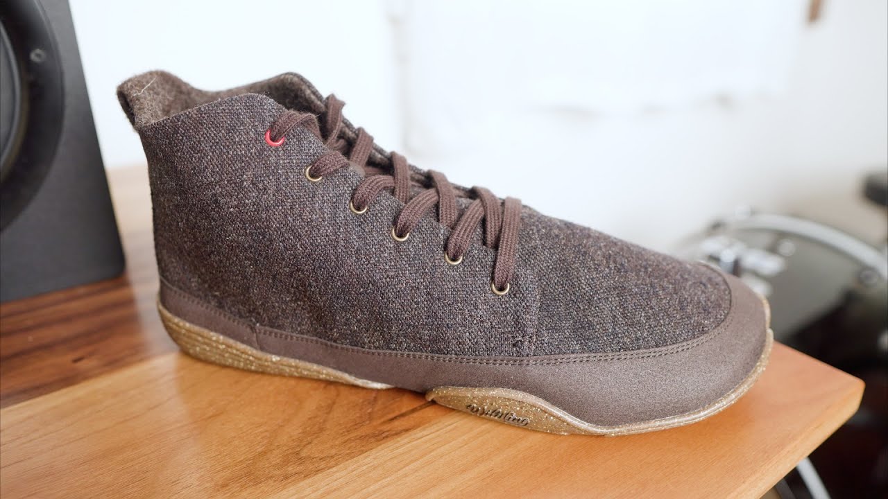 CHESTNUT / wildling wool hemp barefoot shoes for winter casual